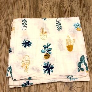 Happy plants cotton swaddle blanket